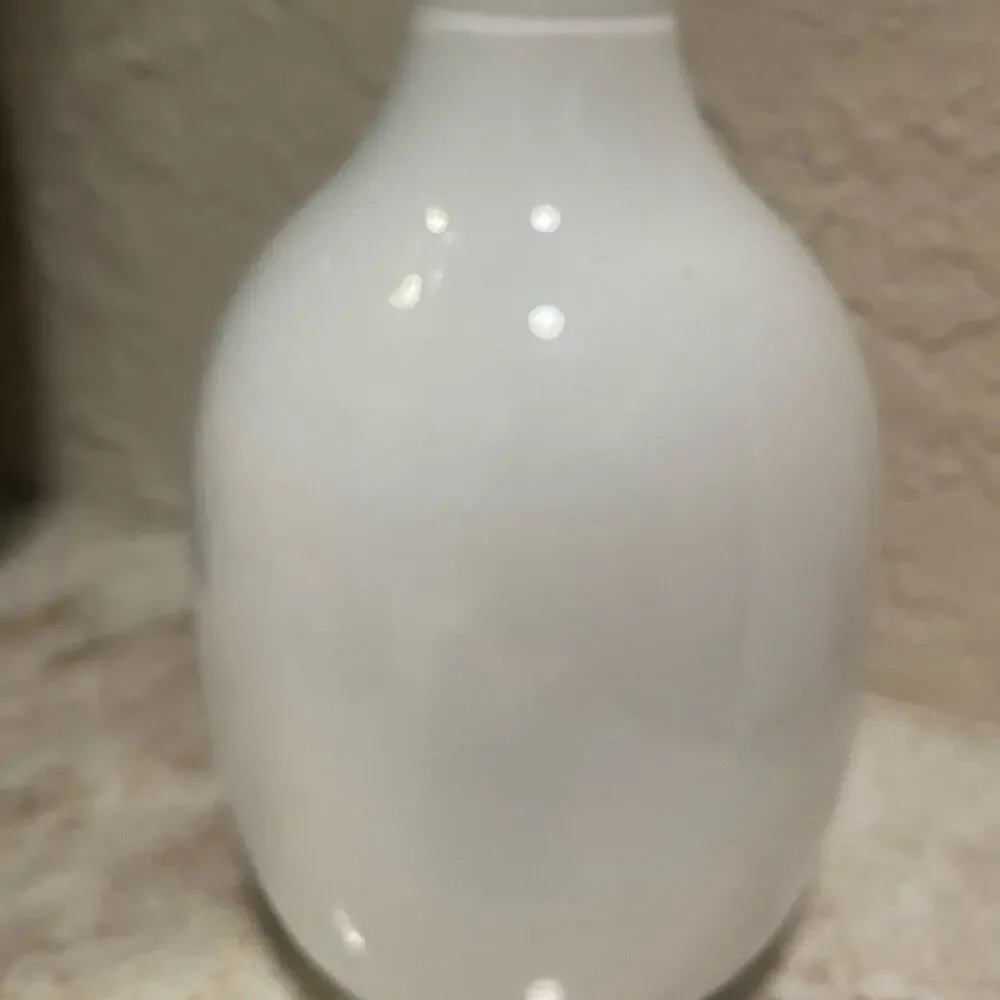 Vase handblown glass IKEA white